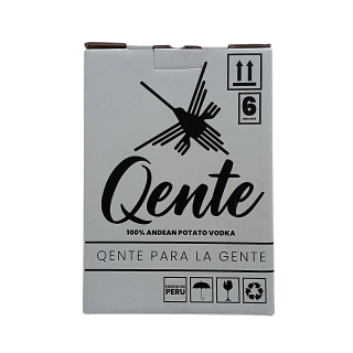 Vodka Qente artesanal caja 6x750ml