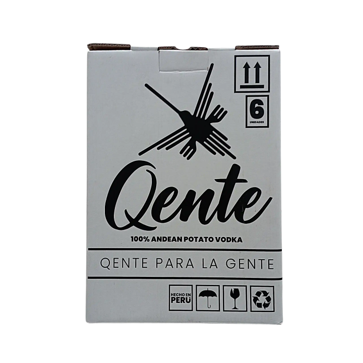 Vodka Qente artesanal caja 6x750ml